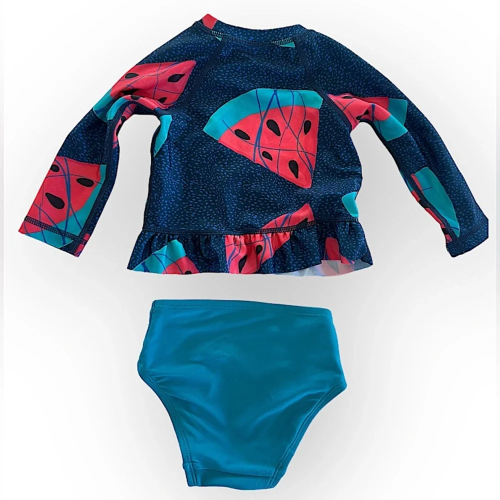 🍉 Tea Rash Guard Swimsuit 🍉 - Picture 2 of 3